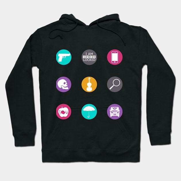 Sherlock Items Hoodie by sophiefry